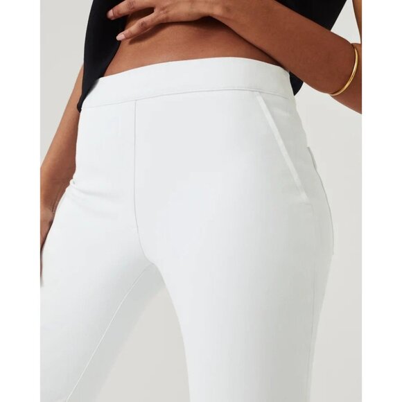 SPANX Pants Classic White L Petite On-The Go Kick Flare Pants Pullover - Picture 5 of 12